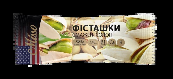 Фісташки смажені солоні, 40г